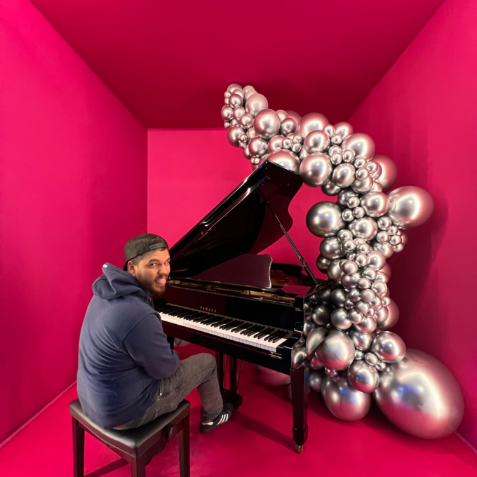 Dajaun at the piano